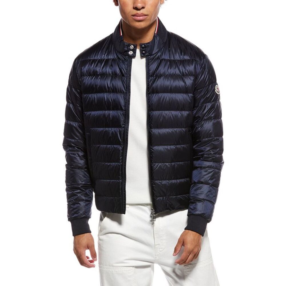 Moncler Mens Rigel Short Down Jacket, Blue